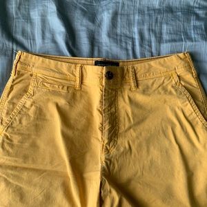 Men’s Abercrombie yellow board shorts